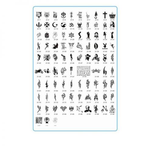 Mumbai Tattoo Stencils Set Book 21