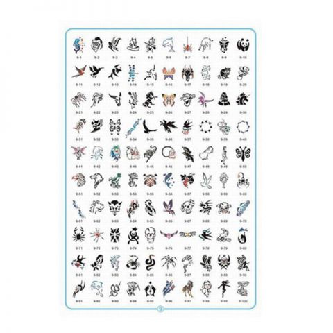 Mumbai Tattoo Stencils Set Book 9