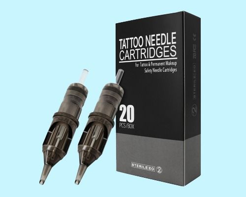 Mumabi Tattoo Tattoo Needle Cartridge 7RL Black Box (Pack of 20)