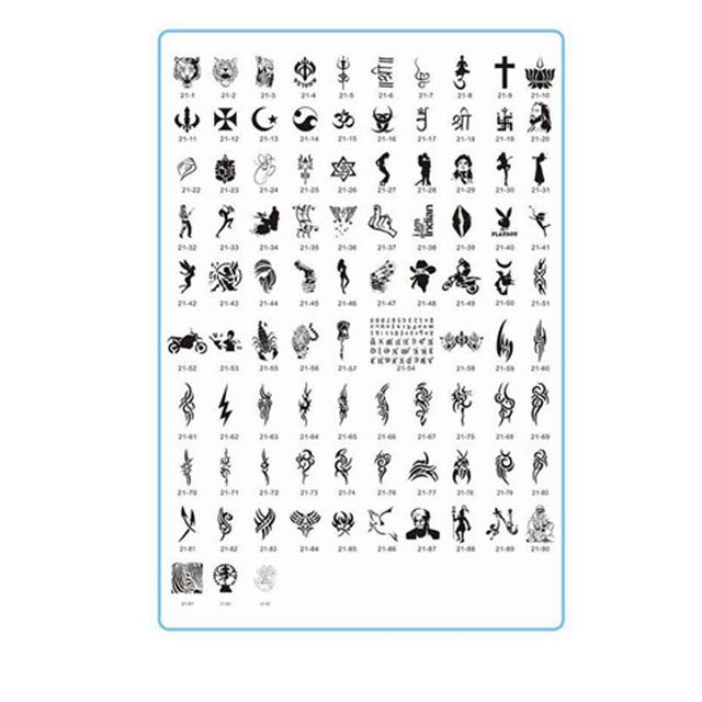 Mumbai Tattoo Stencils Set Book 21