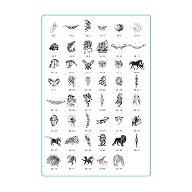 Mumbai Tattoo Stencils Set Book 26