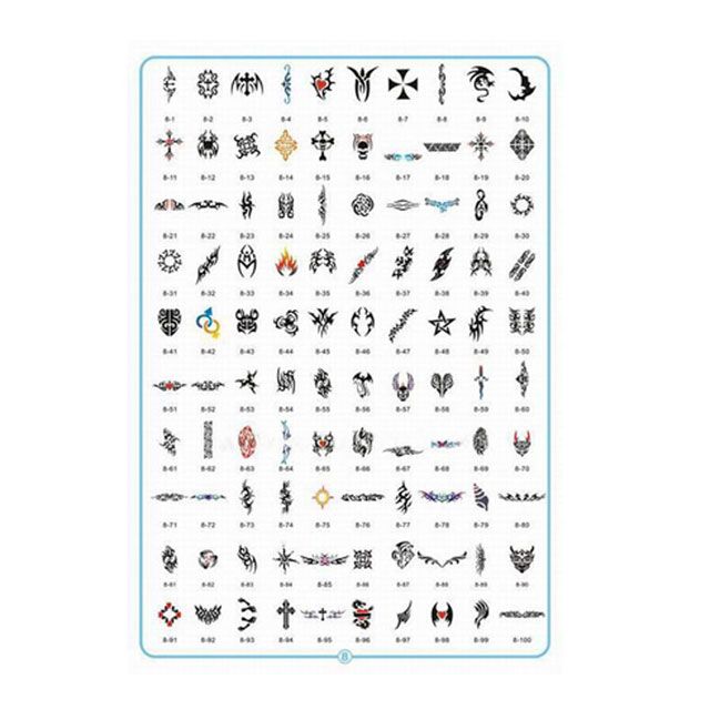 Mumbai Tattoo Stencils Set Book 8