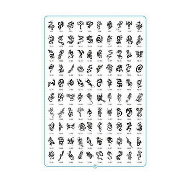 Mumbai Tattoo Stencils Set Book 12