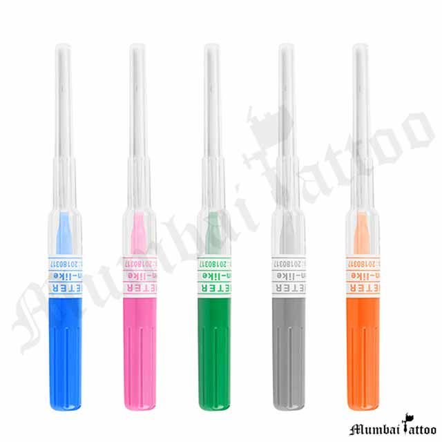 Mumbai Tattoo Catheter Piercing Needles 16G (Box of 50 Psc)