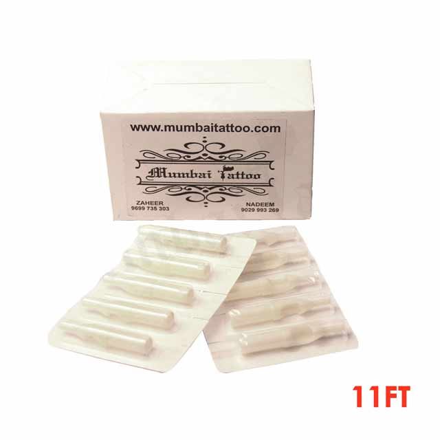Mumbai Tattoo Disposable Small Plastic Tips 11FT Box of 50 Pcs