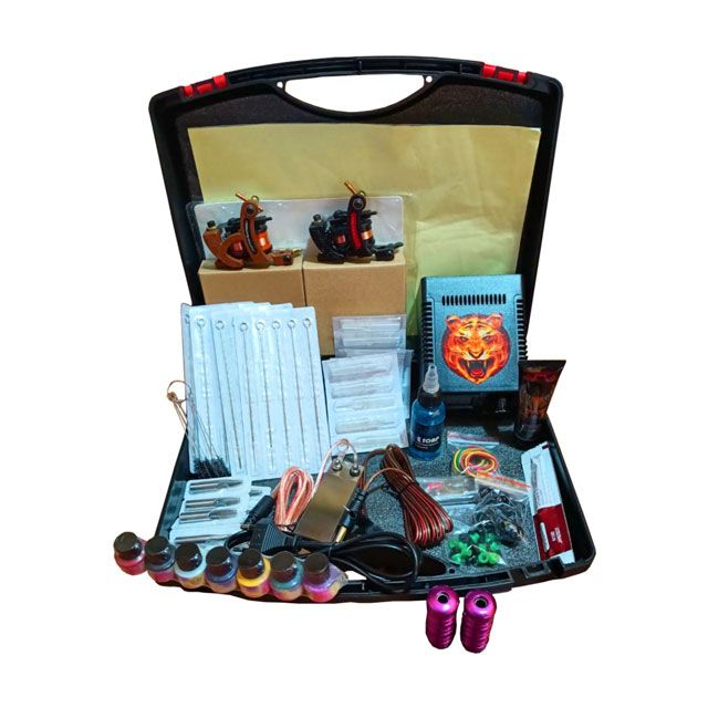 Mumbai Tattoo Beginner’s Kit  With Two Machine (Pack of 1)