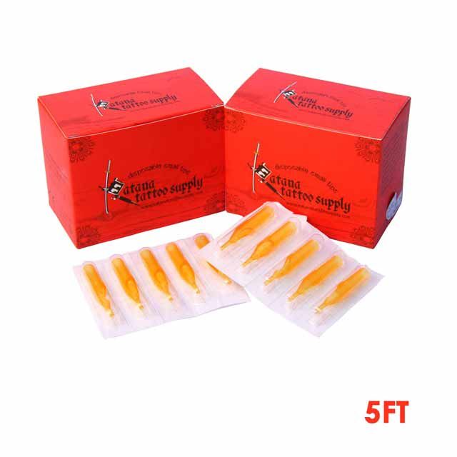 Mumbai Tattoo Katana Disposable Small Plastic Tips 5FT Box of 50 Pcs