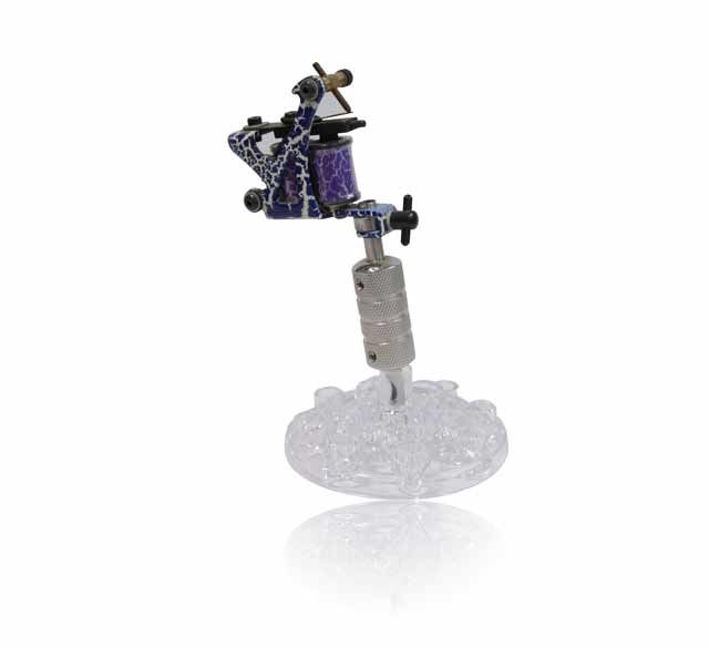 Mumbai Tattoo Round acrylic machine & ink cup stand