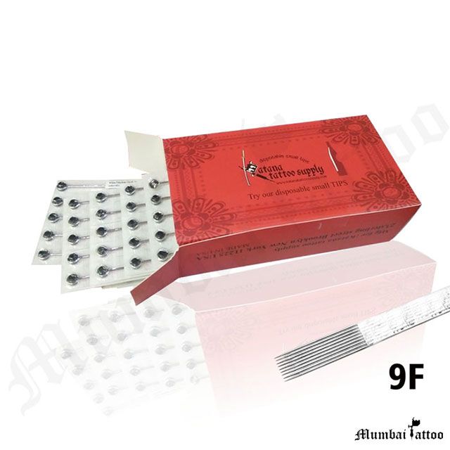  Mumbai Tattoo Katana Premium Needles 9F Box of 50 Pcs