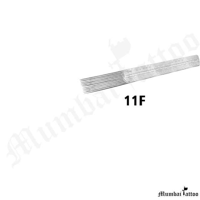 Mumbai Tattoo Katana Standard Needles 11F (Box of 50 Pcs)