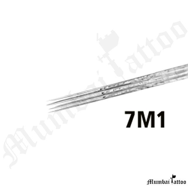 Mumbai Tattoo Needles 7M1 box of 50 Pcs