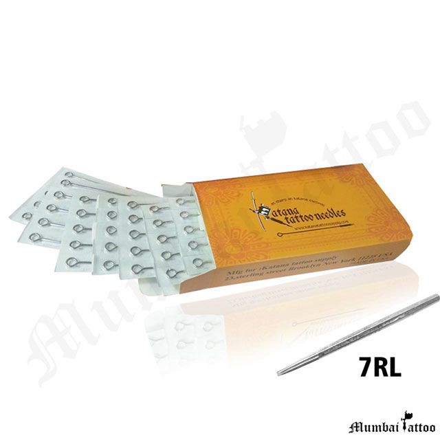 Mumbai Tattoo Katana Standard Needles 7RL Box of 50 Pcs 