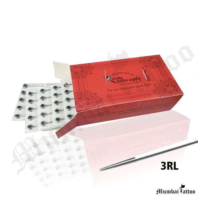  Mumbai Tattoo Katana Premium Needles 3RL Box of 50 Pcs 
