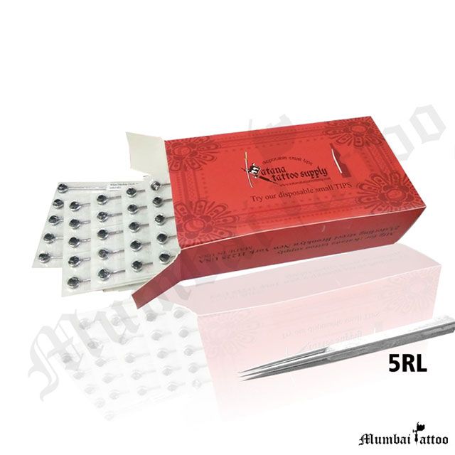  Mumbai Tattoo Katana Premium Needles 5RL Box of 50 Pcs 