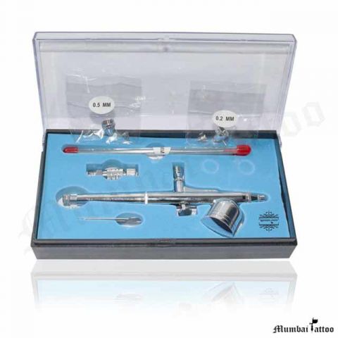 Mumbai Tattoo Phoenix Suite Airbrush (0.2MM, 0.3MM & 0.5MM) Nozzle Dia (130S)