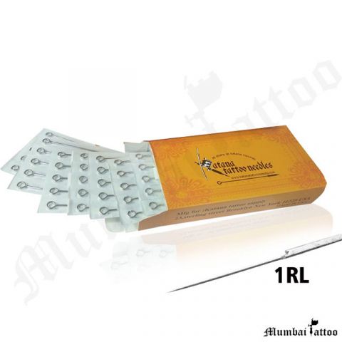 Mumbai Tattoo Katana Standard Needles 1RL Box of 50 Pcs 