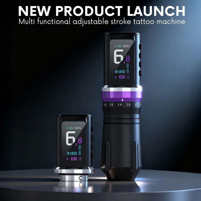 Mumbai Tattoo Wireless Pen Machine (Adjustable Stroke)