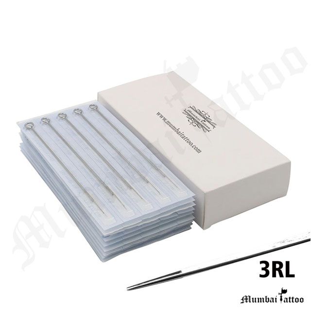 Mumbai Tattoo Needles 3RL box of 50 Pcs