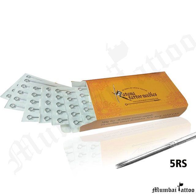 Mumbai Tattoo Katana Standard Needles 5RS Box of 50 Pcs 