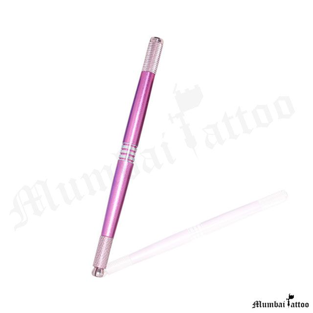 Mumbai Tattoo Pink Aluminum Microblading Pen (Pack of 1)