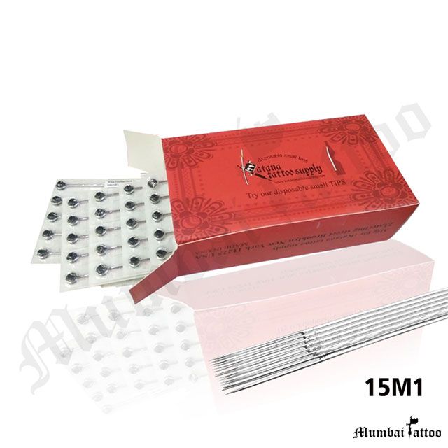 Mumbai Tattoo Katana Premium Needles 15M1 Box of 50 Pcs 